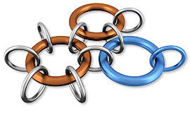 Linked jump rings